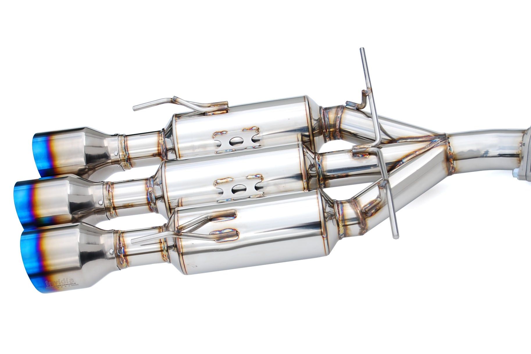 Invidia Gemini Cat Back Exhaust w/ Titanium Burnt Tips - 2017-2019 Honda Civic SI Coupe