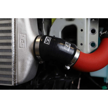 GrimmSpeed Front Mount Intercooler Kit Silver Core w/ Red Piping - 2015-2021 Subaru WRX