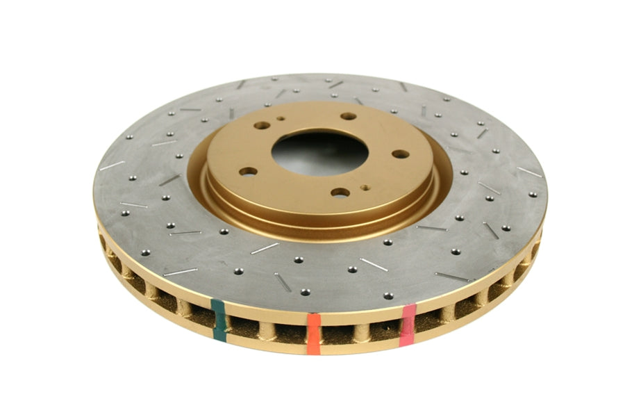 DBA 4000 Series Drilled/Slotted Rotor Single Front - 2003-2006 Mitsubishi Evo 8/9