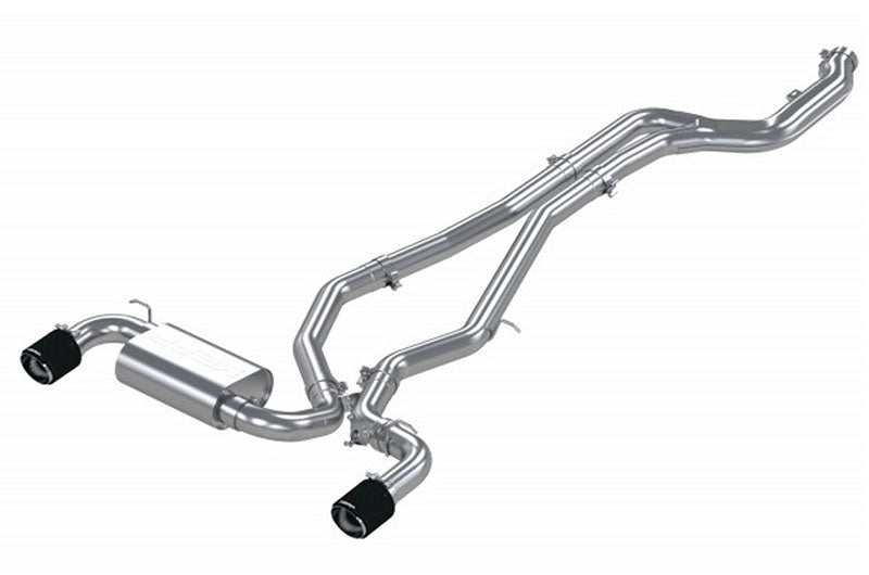 MBRP Cat Back Exhaust w/ Dual Rear Carbon Fiber Tips - 2020-2024 Toyota Supra