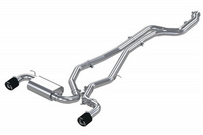 MBRP Cat Back Exhaust w/ Dual Rear Carbon Fiber Tips - 2020-2024 Toyota Supra