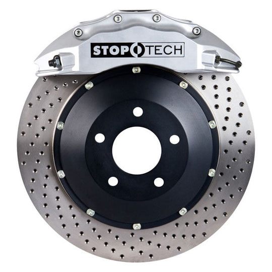 Stoptech ST-60 Big Brake Kit Front 355mm Silver Drilled Rotors - 2004 Subaru STI