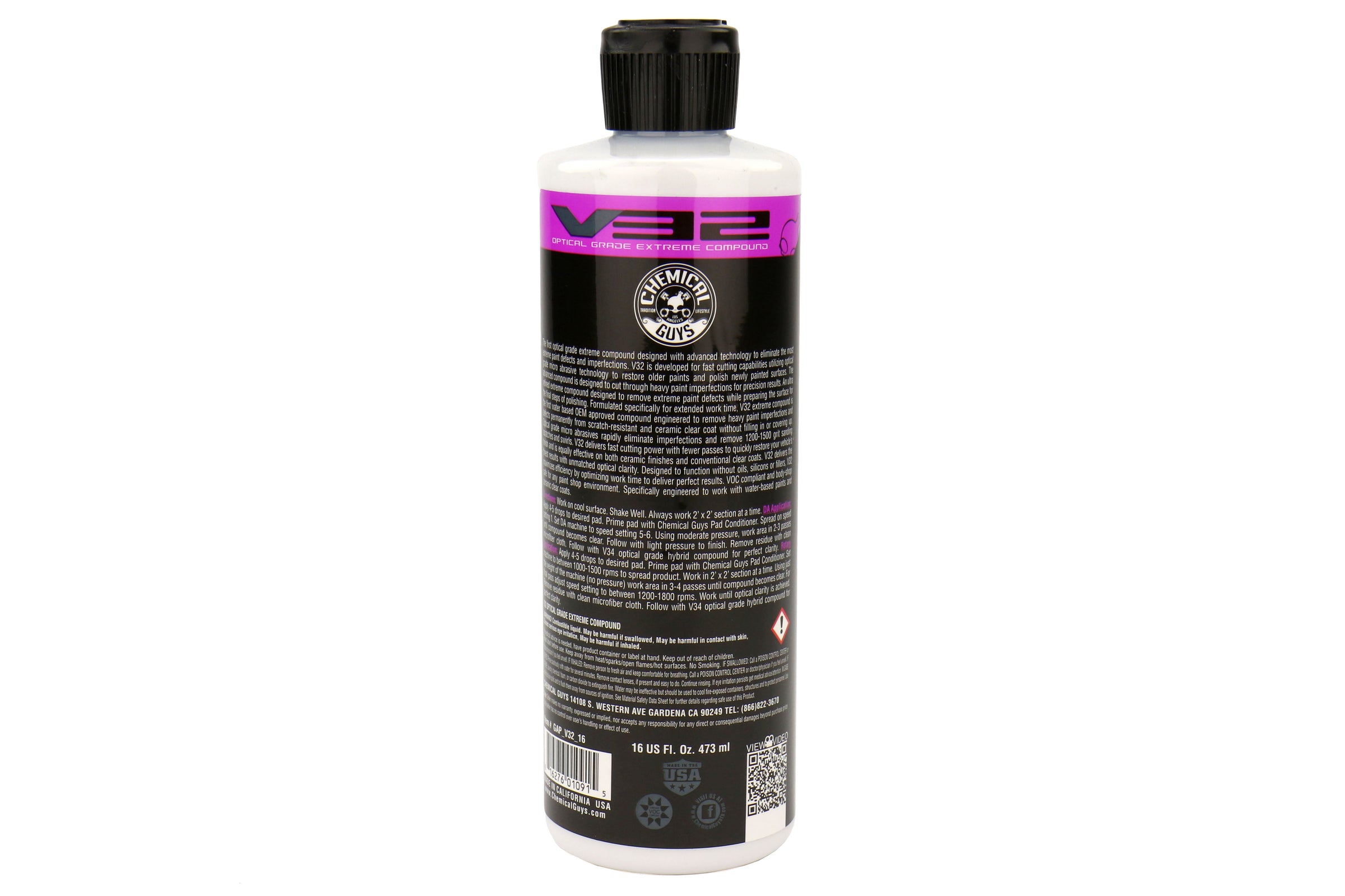 Chemical Guys V32 Optical Grade Extreme Compound (16oz) - Universal