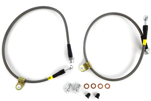 Stoptech Stainless Steel Brake Lines Front - 2003-2008 Nissan 350Z / 2003-2007 Inifniti G35