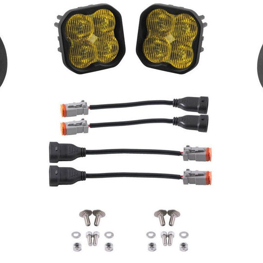 Diode Dynamics SS3 Pod Max Fog Light Kit Yellow - 2005-2019 Subaru Outback