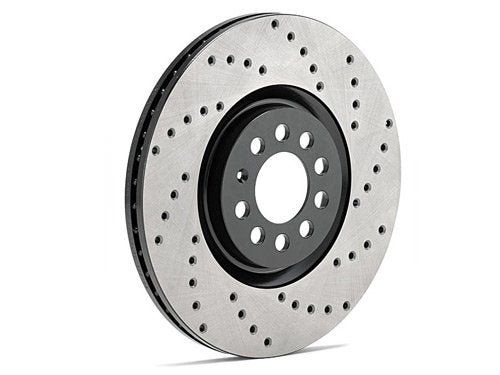 Stoptech Drilled Rotor Pair Front - Subaru Models (inc. 2009-2014 WRX)