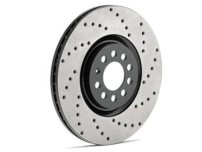 Stoptech Drilled Rotor Pair Front - Subaru Models (inc. 2009-2014 WRX)