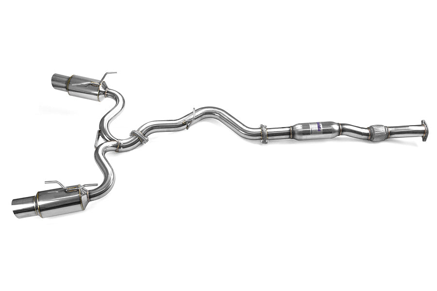 Invidia N1 Cat Back Exhaust - Stainless Steel Tips - 2008-2014 Subaru STI Hatchback / 2011-2014 WRX Hatchback