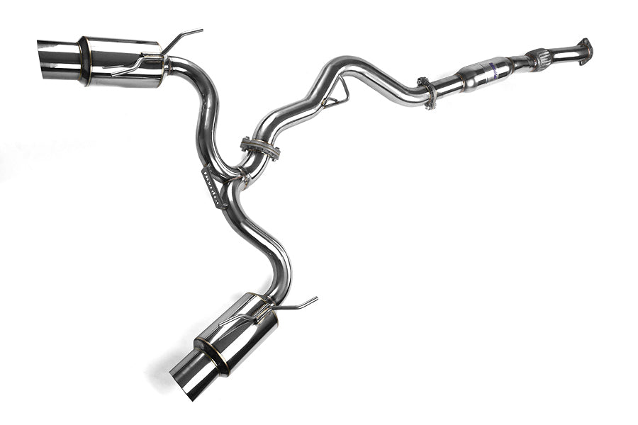 Invidia N1 Cat Back Exhaust - Stainless Steel Tips - 2008-2014 Subaru STI Hatchback / 2011-2014 WRX Hatchback