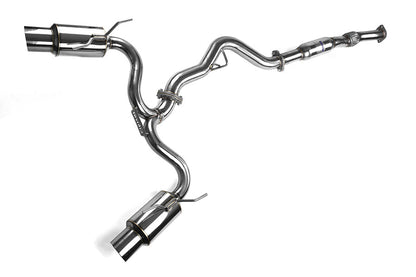 Invidia N1 Cat Back Exhaust - Stainless Steel Tips - 2008-2014 Subaru STI Hatchback / 2011-2014 WRX Hatchback