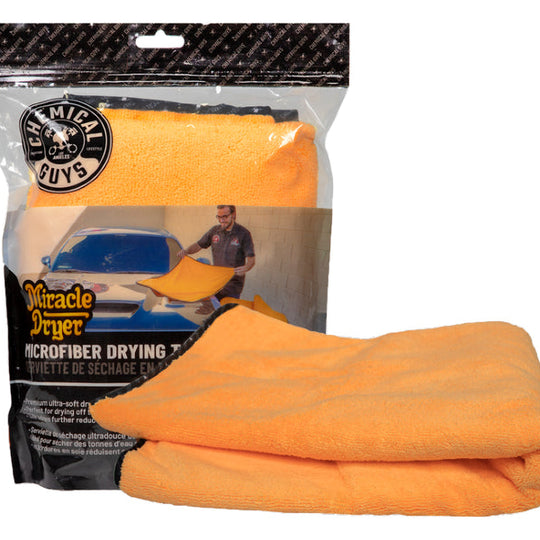 Chemical Guys Miracle Dryer Absorber Deluxe Super Premium Microfiber Towel With Silk Edges, 25"x36"  - Universal