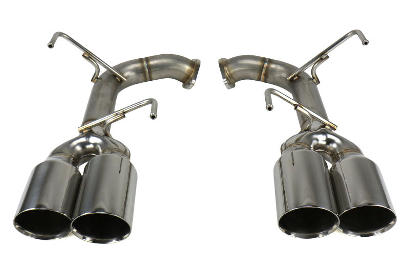 Remark Axle Back Exhaust Muffler Delete Stainless Double Wall 4in Tips - 2015-2021 Subaru WRX / 2015-2021 STI