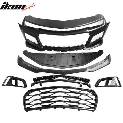 2010-2013 Chevy Camaro ZL1 Style Front Bumper Cover PP w/ Harnesses