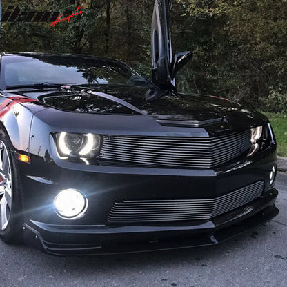 2010-2013 Chevy Camaro V8 SS Street Style Black Front Bumper Lip PU