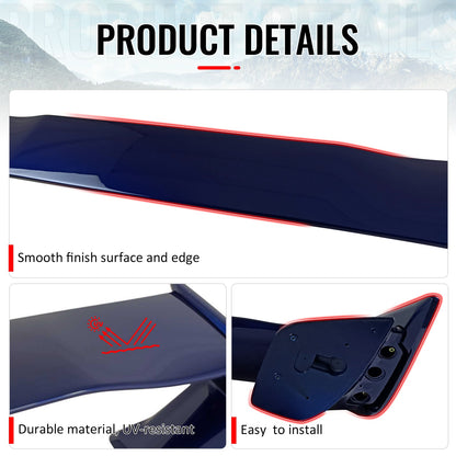 2012-2016 Subaru Impreza 2015-2021 WRX STI #K3X Blue 5PC Trunk Spoiler