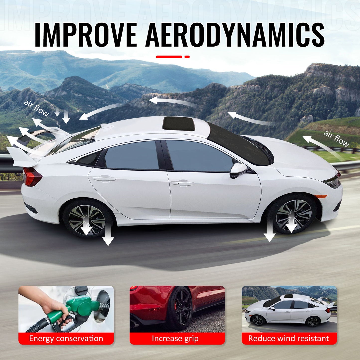 2012-2016 Subaru Impreza 2015-2021 WRX STI #K3X Blue 5PC Trunk Spoiler