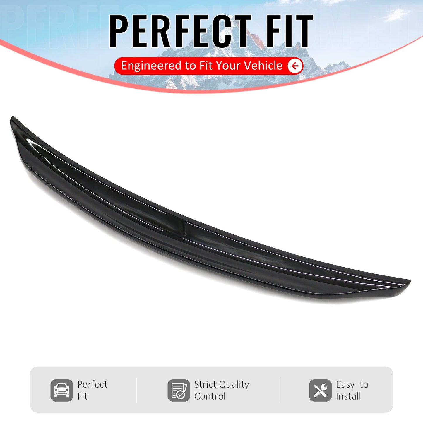 2012-2021 Subaru WRX/STI & Impreza SubiSpeed Gloss Black Trunk Spoiler