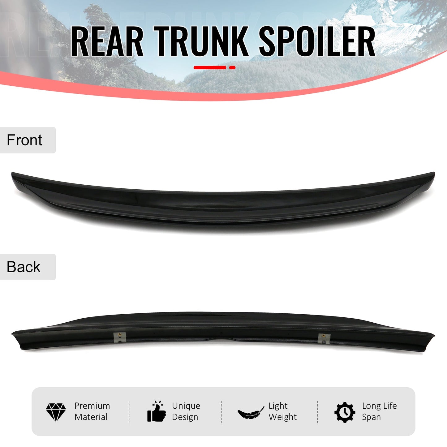 2012-2021 Subaru WRX/STI & Impreza SubiSpeed Gloss Black Trunk Spoiler