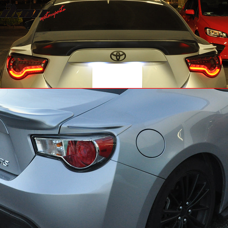 Fits 13-20 Scion FRS/Subaru BRZ/Toyota 86 Trunk Spoiler Side Wing ABS