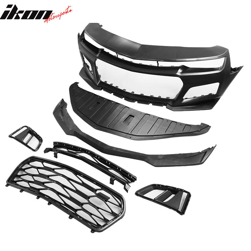 2014-2015 Camaro 5TH to 6TH Gen ZL1 Front Bumper + Headlight + Fog