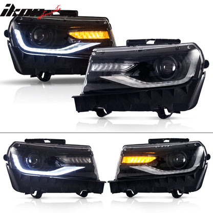 2014-2015 Chevy Camaro 1LE Style Front Bumper Cover w/ Headlights