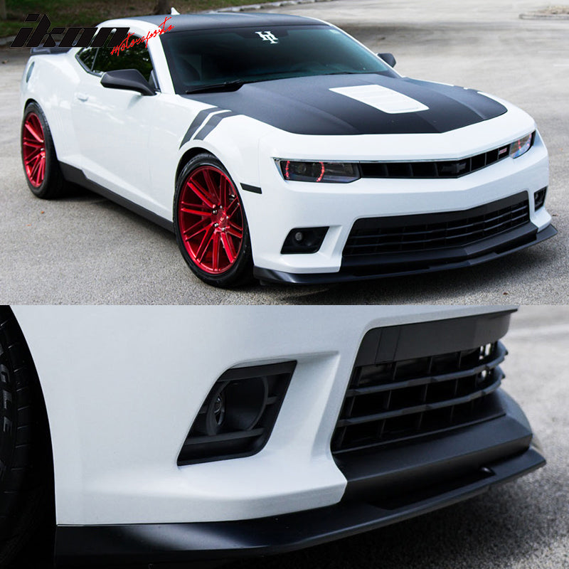 2014-2015 Chevrolet Camaro SS Front Lip 1LE Style Unpainted Lip Spoiler PU