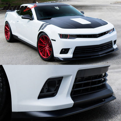 2014-2015 Chevrolet Camaro SS Front Lip 1LE Style Unpainted Lip Spoiler PU
