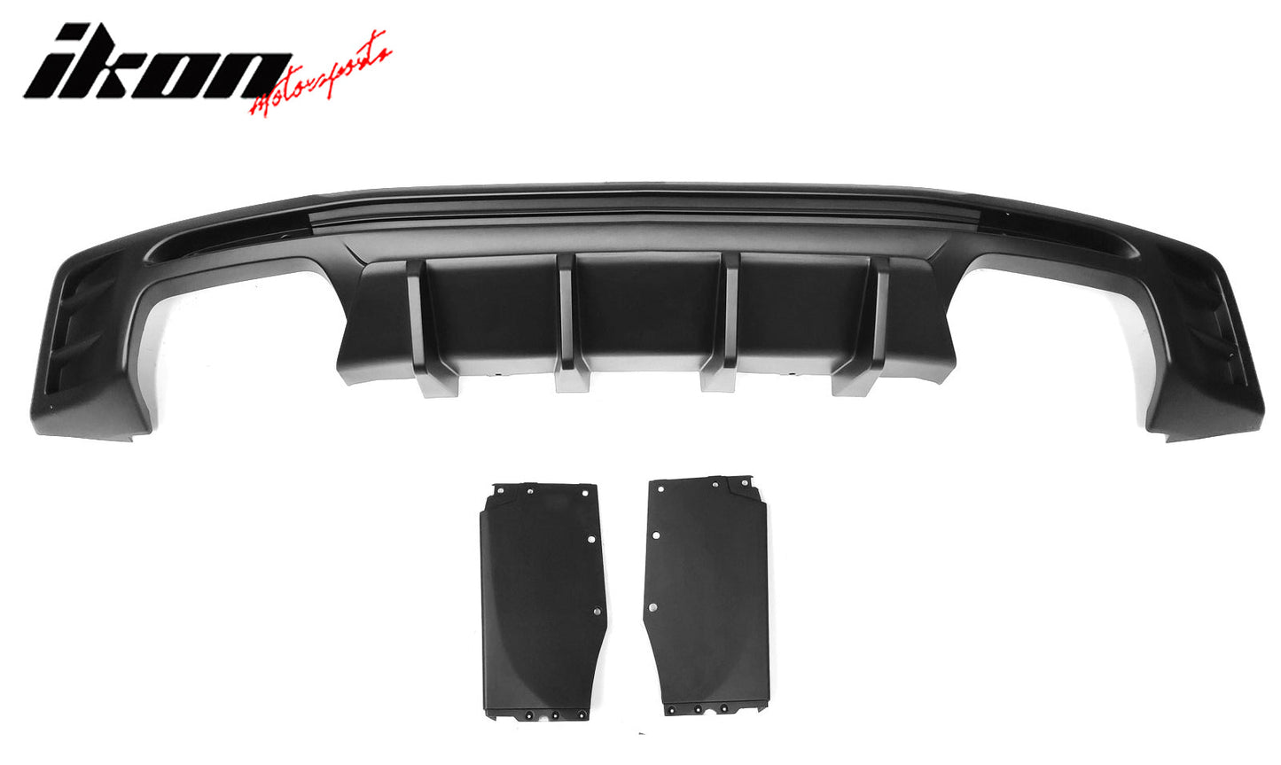 2014-2015 Camaro 6th ZL1 Style Rear Bumper + 3PC Diffsuer w/ Reflector