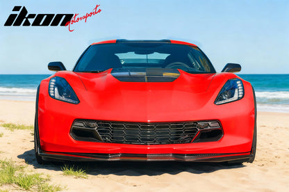 2014-2019 Chevy Corvette Gloss Black C7 Z06 Front Bumper Grille ABS