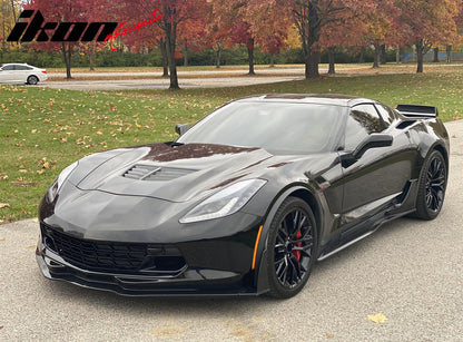 2014-2019 Chevy Corvette Gloss Black C7 Z06 Front Bumper Grille ABS