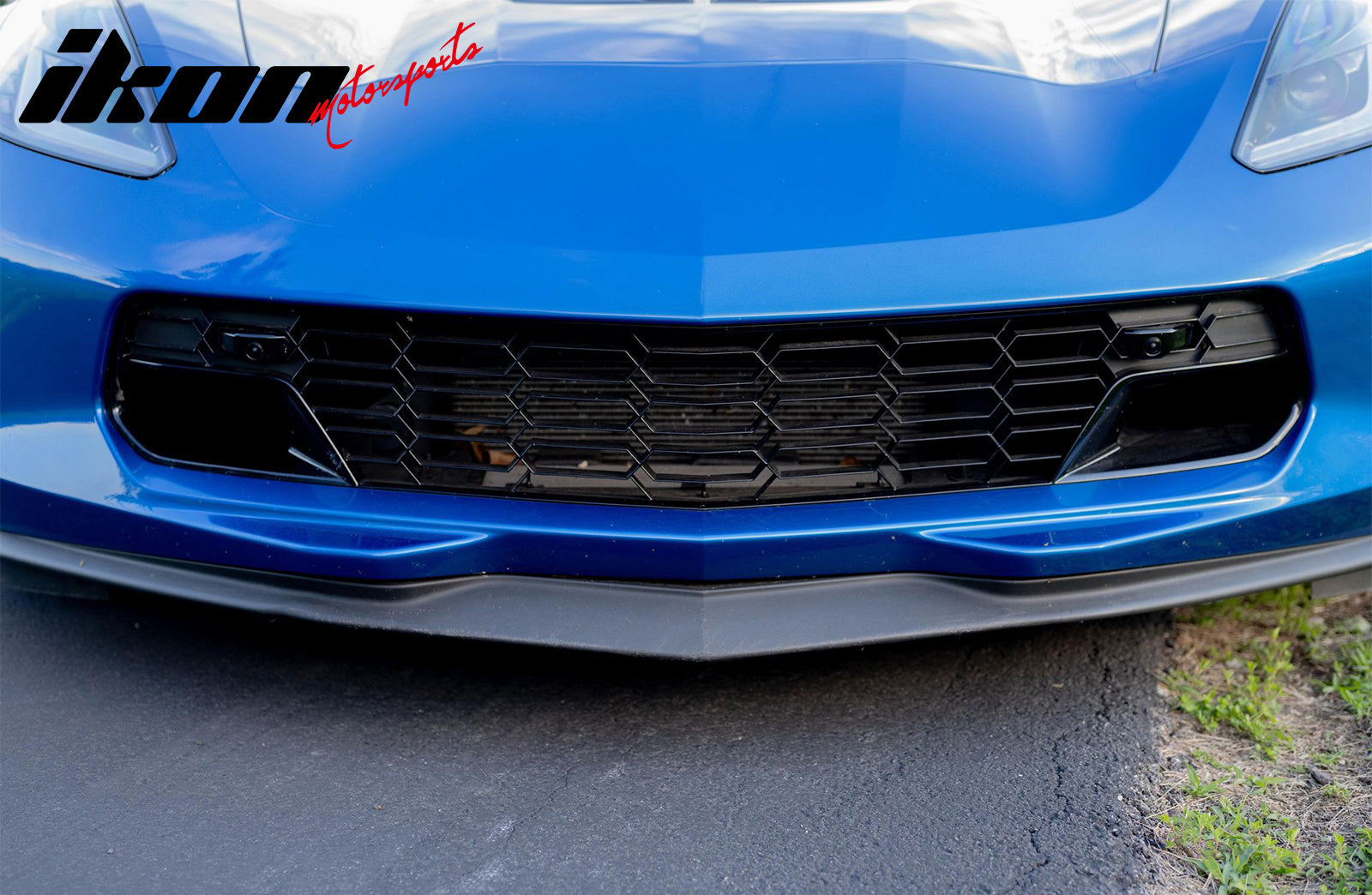 2014-2019 Chevy Corvette Gloss Black C7 Z06 Front Bumper Grille ABS