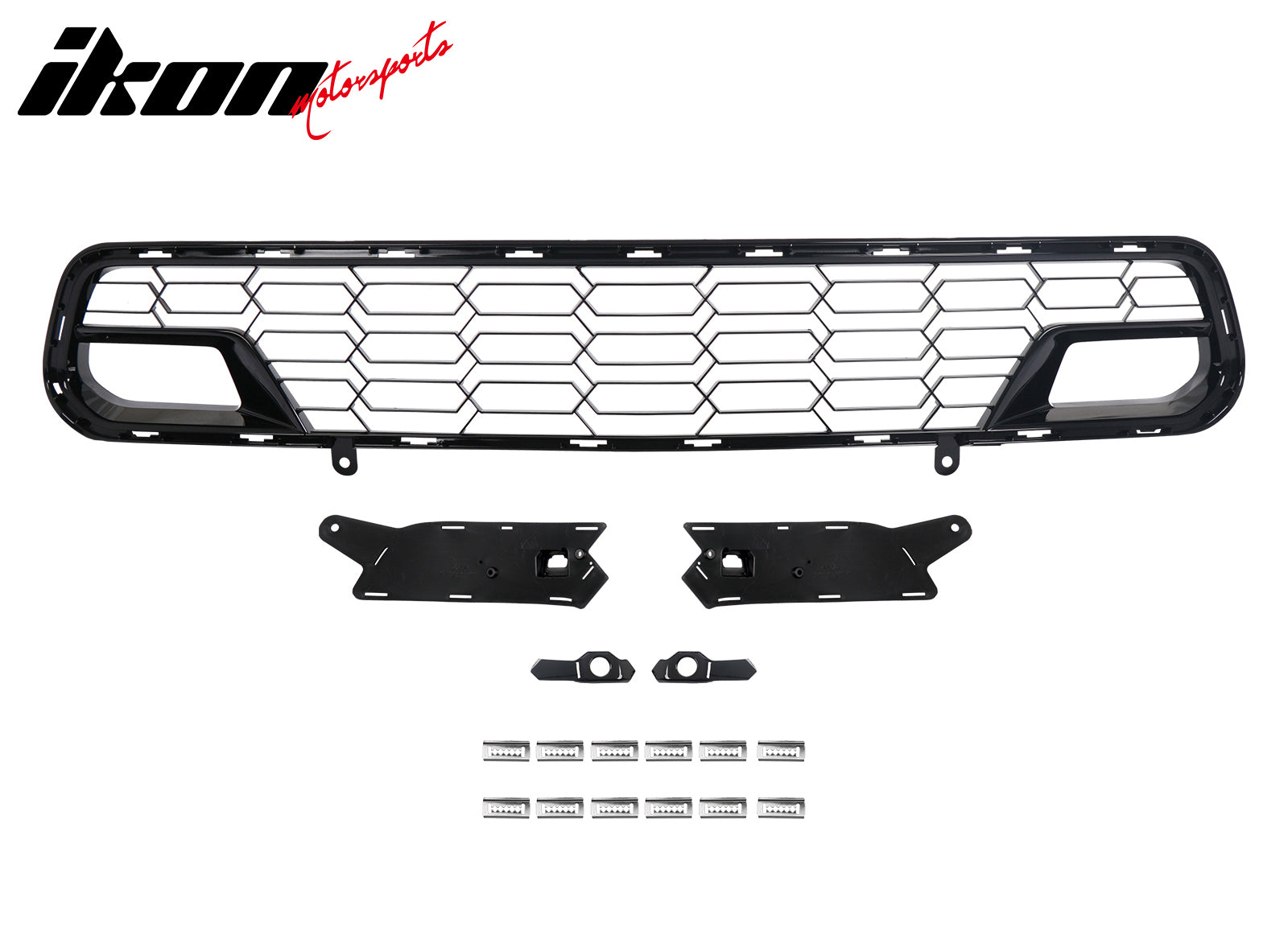 2014-2019 Chevy Corvette Gloss Black C7 Z06 Front Bumper Grille ABS