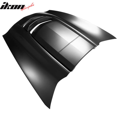 2014-2019 Chevy Corvette C7 ZR1 Style Hood Scoop Vent Black Aluminum