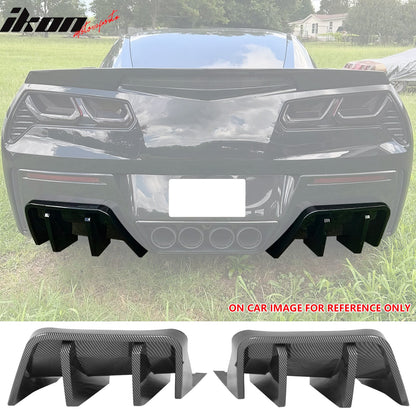 2014-2019 Chevy Corvette IKON Rear Bumper Diffuser Lip PP