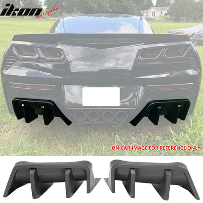 2014-2019 Chevy Corvette IKON Rear Bumper Diffuser Lip PP