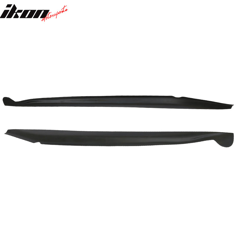 2014-2019 Chevy Corvette C7 Stingray Unpainted Black Side Skirts PU