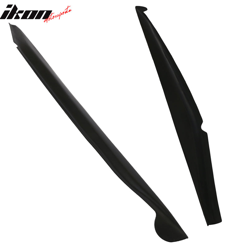 2014-2019 Chevy Corvette C7 Stingray Unpainted Black Side Skirts PU