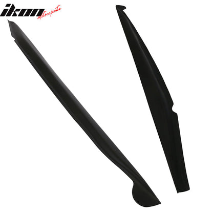 2014-2019 Chevy Corvette C7 Stingray Unpainted Black Side Skirts PU