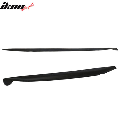 2014-2019 Chevy Corvette C7 Stingray Unpainted Black Side Skirts PU