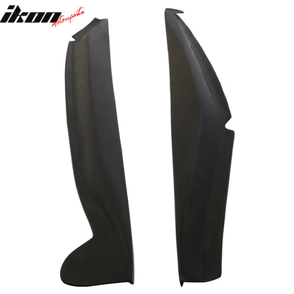 2014-2019 Chevy Corvette C7 Stingray Unpainted Black Side Skirts PU