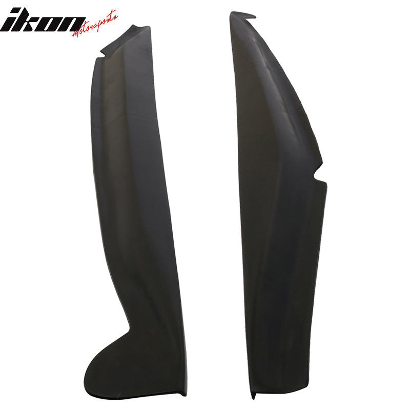 2014-2019 Chevy Corvette C7 Stingray Unpainted Black Side Skirts PU