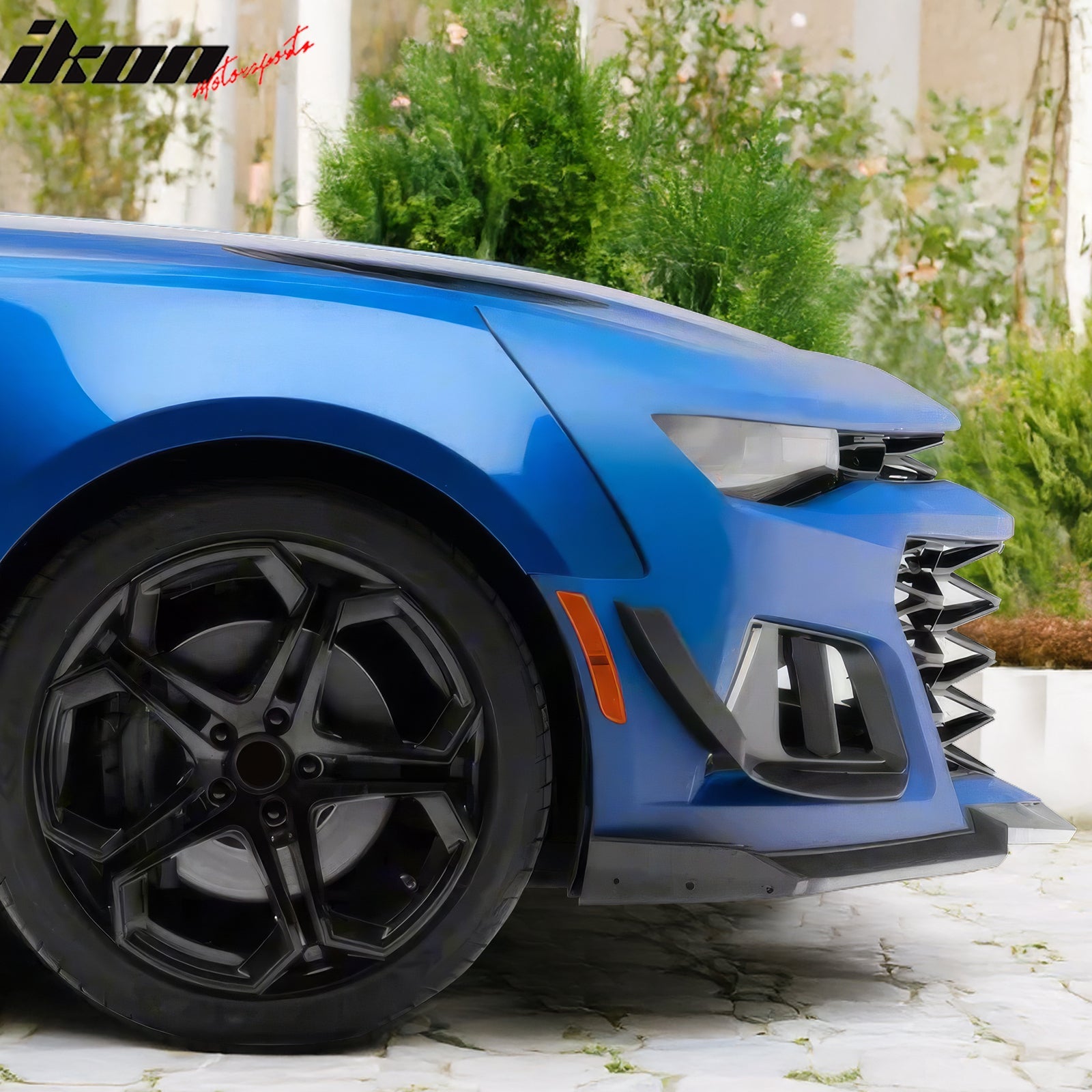 2014-2024 Chevrolet Camaro ZL1 Style Front Bumper Side Canards ABS 2PC