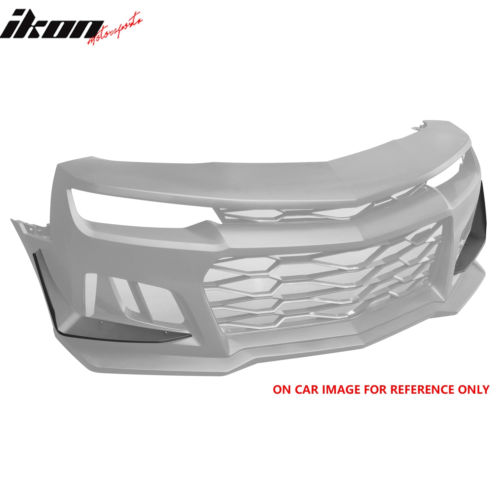 2014-2024 Chevrolet Camaro ZL1 Style Front Bumper Side Canards ABS 2PC