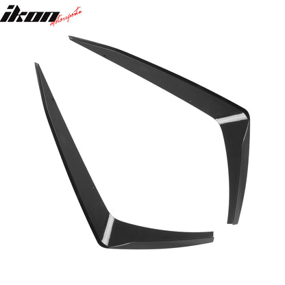 2014-2024 Chevrolet Camaro ZL1 Style Front Bumper Side Canards ABS 2PC