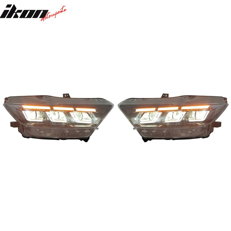 2015-2017 Ford Mustang Dark Horse Bumper Cover Switchback Headlight