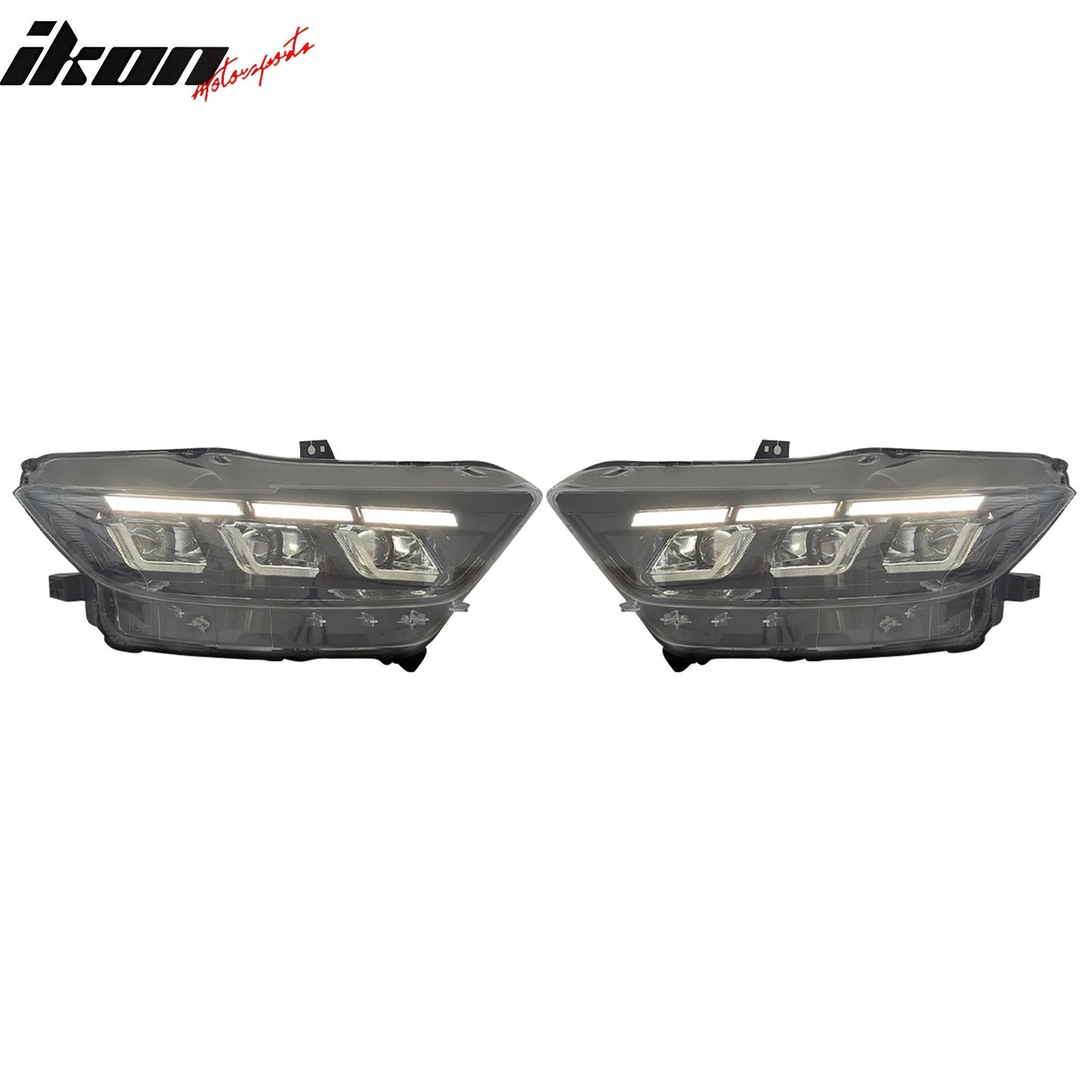 2015-2017 Ford Mustang Front Bumper Cover W/ LED Grilles Headlights