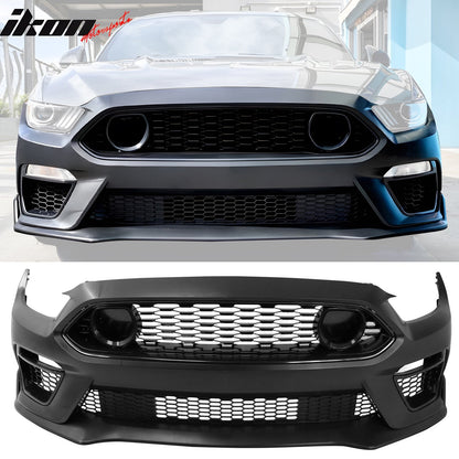 2015-2017 Ford Mustang Front Bumper Conversion W/ Headlights Grille PP