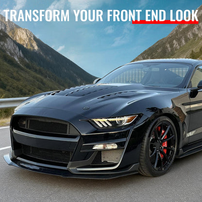 2015-2017 Ford Mustang V6/GT/GT350 GT500KR Style Front Hood Aluminum