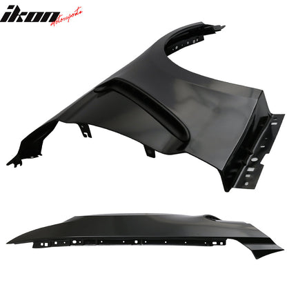 2015-2017 Ford Mustang GT350 Unpainted Fender Trim w/ Inserts Steel