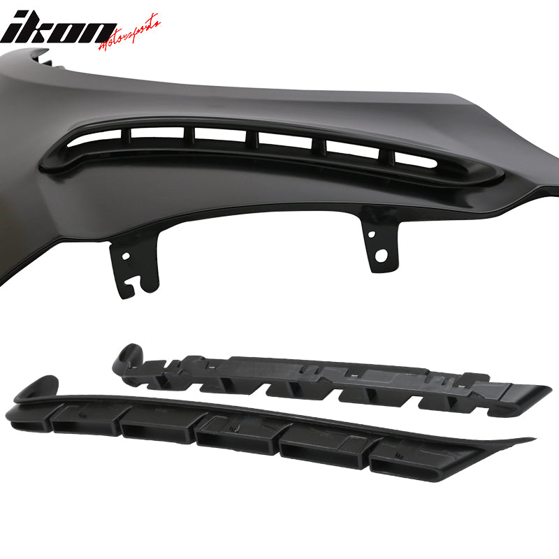 2015-2017 Ford Mustang GT350 Unpainted Fender Trim w/ Inserts Steel